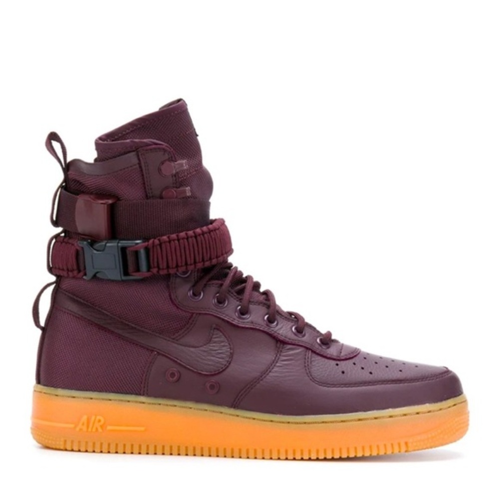 Nike SF Air Force 1 High Tops Deep Burgundy Purple size 8 men, 9.5 women
